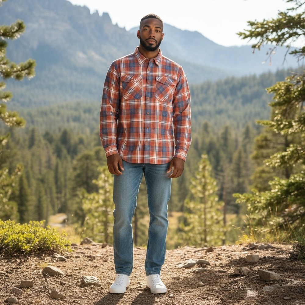 Columbia Omni-Shade Plaid Button Down Shirt Mens 2X Red Blue XS1181 Long Sleeve - Picture 14 of 14